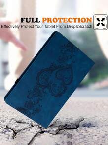 GLANDOTU Compatible With Apple IPad Galaxy Redmi Tablet Case, Multi View Slim And Lightweight Pure Colour Embossed Pattern Tablet Case With Stand Card Insertion Function