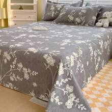 3pcs/Set Soft Skin-Friendly Printed Thickened Bedding Set, Modern Rectangular Stylish Minimalist Design Luxury Double Bed Sheet Cover With Pillowcase, Multi-Size Options Suitable For Bedroom Home All Seasons