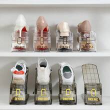Shoe Storage Organizer, Space-Saving Transparent Shoe Boxes, Layered Shoe Cabinets, Foldable Shoe Racks - Multicolor - View 5