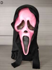 1 Peça Máscara de Rosto de Fantasma Gritante e Assustador, Máscara de Látex de Horror, Acessório de Fantasia para Adultos