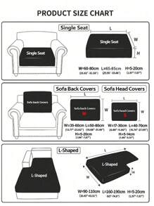 1 pièce Housse de canapé, universelle tout inclus, coussin de canapé universel antidérapant simple pour toutes les saisons, housse de coussin de canapé, chapeau élastique de canapé, convient à la protection des canapés en L et des canapés 1, 2, 3, 4 places dans le salon