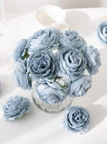 10pcs Artificial Peony Flowers For Weddings And Engagements - Plastic Peony Flower Heads For Home Decor, Centerpieces, Suitable For Christmas, Thanksgiving, Graduation Decoration