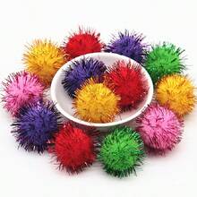 10mm-30mm Colorful Fluffy Plush Pompoms Glitter Pom Poms Balls Assorted Size Pon Pon Balls For Hobby Supplies And DIY Creative Crafts Party Decoration - Multicolor - View 24