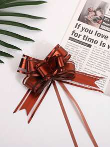 1 Pc Snow Gauze Hand-Pulled Bow Metallic Color Flower Gift Baking Package Wedding Decoration Ribbon - Multicolor - View 8