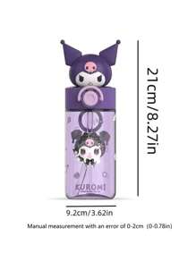 Sanrio 1pc Sanrio Kuromi Water Bottle Water Cup, 500ml Straw Cup,For Outdoor, Camping,Easy To Carry,Holiday Gifts, Birthday Gifts, Party Gifts,Cute Student High Bounce Straw Cup,High Aesthetic Water Cup