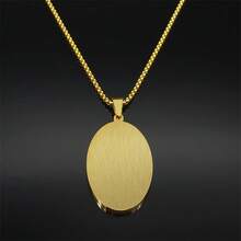 Saint Christopher Protect Us Medal Pendant Necklace For Women Men Stainless Steel Gold Color Catholic Chain Jewelry - Necklace - View 9