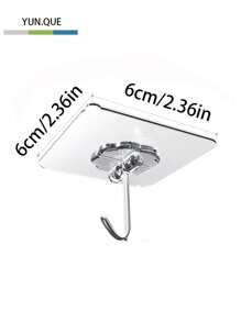 100/60/30/10pcs Adhesive Wall Hooks, Clear Self-Adhesive Hooks, Waterproof Damage-Free Hanging Hooks, Stainless Steel Detachable Wall Stickers, Bathroom Clothes Rack, Odorless Door Hanger, No-Drill Kitchen Hooks. Suitable For Bathroom, Shower, Kitchen, Outdoor, Towels, Keys. Transparent Strong Adhesive Hooks, No-Drill, Multi-Function Storage Rack, Ideal For Home, Kitchen, Bathroom, Living Room