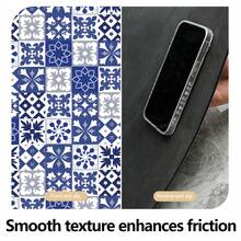 1pc Bohemian Square Pattern Printed Anti-Slip Silica Gel Kitchen Mat, 3D Printed Rectangular Carpet For Living Room, Bedroom, Hallway, Bathroom, Laundry Room - Polyester Rug For Indoor And Outdoor Home Decor - XXCFD005 - View 10