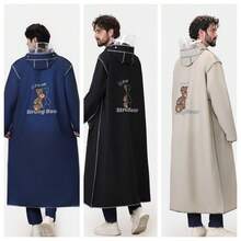 1 pièce Imperméable de longueur pleine corps pour hommes, nouveau design adulte cape de pluie de randonnée coupe-vent