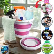 3L Magic Folding Flexible Retractable Bucket - Verde - Ver 5