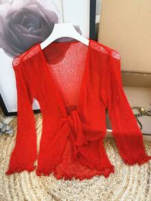 Women Coats - Red - View 2