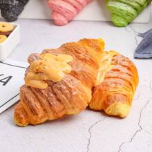 1pc Realistic Slow-Rebound Cheese Croissant Bread Cake Squeeze Anti-Stress Creative Window Display Dessert Stand Decor Party Supplies