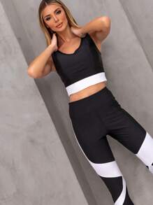 Conjunto Esportivo Fitness Feminina Com Recorte Blogueirinha