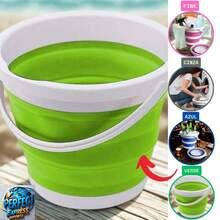 3L Magic Folding Flexible Retractable Bucket - Verde - Ver 2