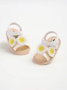 Cute Open Toe Sandals, Suitable For Baby Girls, Breathable Lightweight Non-Slip, Suitable For Indoor And Outdoor, Wearable In Spring And Summer - White - View 8