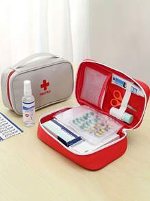 1pc Medical Bag First Aid Kit Travel Portable Large Capacity Medicine Sorting Bag Storage Bag Waterproof And Moisture-Proof Easy To Carry For Home Outdoor Travel Portable Medical Bag Storage Bag Travel Essentials For Daily Use Travel Vacation Back To School Travel Accessories Summer