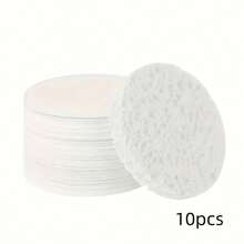 10/50 Pack Compressed Facial Sponges – Natural Exfoliating & Cleansing Sponge Pads, Gentle Skin Care For Face & Body, Travel-Friendly