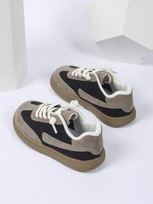 Kids Shoes 2025 Spring Autumn New Versatile Deqin Boys&Girls Korean Version Sports Non-Slip Soft Bottom Running Shoes - Black - View 3