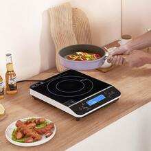 Portable Induction Cooktop, 1800W Electric Induction Burner With 9 Temperature Settings, Countertop Induction Hot Plate With 4H Timer, 24H Reservation, Child Lock, Easy To Clean, For Cooking - Bộ hẹn giờ 1800W 4H - Xem 1