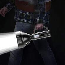 1pc Outdoor Multifunctional LED Camping Lantern, Bright Long Range Waterproof Rechargeable Flashlight, Camping Accessories - Black - View 7