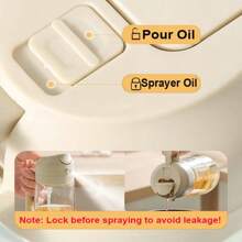 1PC 16.5oz Oil Dispenser Bottle For Kitchen - 2 In 1 Olive Oil Dispenser And Oil Sprayer - 470ml Olive Oil Bottle - Oil Sprayer For Cooking, Restaurant Kitchen, Salad, Barbecue