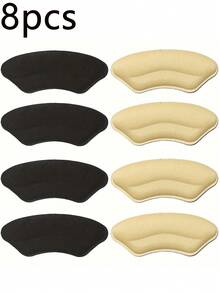 8pcs Heel Inserts/Cushions, Self-Adhesive Heel Protectors To Improve Fit And Comfort Of Oversized Shoes, Prevent Heel Slippage And Blisters, Fall - Multicolor - View 12