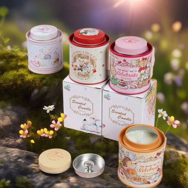 1pc Coelho Formado Vela Perfumada, Cilindro Frasco Fragrância Vela, Atmosfera Presente Para Amigos e Namorada