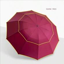 Super Big Top Quality Umbrella Double Strong Rain Woman Windproof Paragua Male Women Sun 3 Floding Fashion Business Men Umbrella Summer Cooling,Beach,Travel