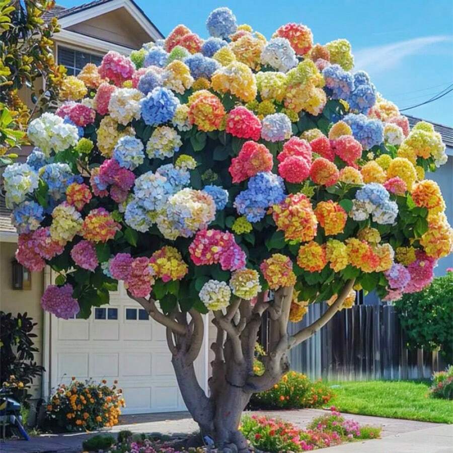 60 Hydrangea Seeds For Planting Mixed Colors, Multicolored Flowers, Ideal Garden Decoration - 1 - 查看 1