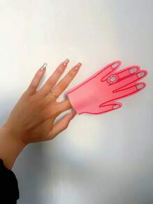 1pc Bachelorette Party Decoration Foam Finger Ring, Engagement Bride Bridesmaid Gift, Wedding Shower Prop, Foam Finger Sleeve