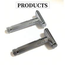 Men's Safety Razor Shaving Kit - Classic Stainless Steel Razor With Adjustable Razor Head, 10 Double Edge Blades, 3 Cleaning Brushes, Razor Stand - Ideal Gift For Fathers And Boyfriends, Perfect For Beard And Stubble Care, Shaving Accessories | Classic Razor Design | Durable Razor Stand, Shaving Supplies