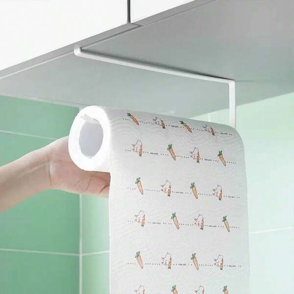 Kitchen Roll Holder,Wall Mounted Paper Holder Under Cabinet Without Drilling For Bathroom, Cabinets