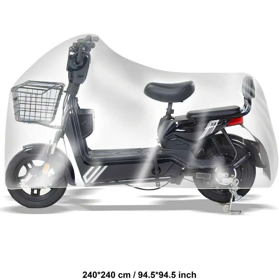 1pc/5pcs/10pcs Transparent Plastic Bicycle Cover, Bike Shed, Bicycle Tent, Suitable For 1 To Multiple Bikes, Lightweight, Compact, Portable, Waterproof And Dustproof, Applicable To Mountain Bike, Electric Bike, Road Bike, Gym Equipment (Indoor & Outdoor) - Multicolor - View 1