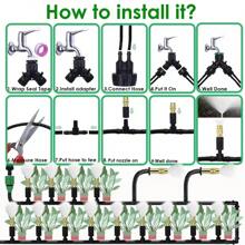 Drip Irrigation System, Drip Irrigation Kit, Garden Automatic Irrigation System, Suitable For Greenhouses, Courtyards, Lawns, And Plants