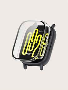 1pc Tempered Glass Film + PC Protective Case, Compatible With Redmi Watch 5 Active Smartwatch, With Integrated Screen Protector Accessory - For Redmi Watch 5 Active - View 5