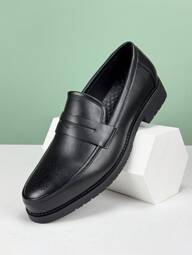 Salkin Classic Slip-On Penny Loafers For Men, Gentleman Leather Oxford Brogues Business Formal Pointed Toe Dress Shoes, Non-Slip Durable Sole, Suitable For Casual, Party, Wedding, Spring/Summer/Autumn, Size Runs Large, Please Order One Size Down