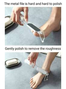 1/2PCS Exfoliating Foot Scrub Brush, Callus Remover With Ergonomic Handle, Non-Slip Pedicure Tool, Durable Bristles For Effective Dead Skin Removal, Foot Care Essential For Soft, Smooth Feet, Waterproof Design, Easy Grip Handle, Ideal For Wet Or Dry Use In The Shower, Bath, Home Spa, Or Travel