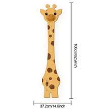 1PC Personalized Wood Height Ruler, Wooden Giraffe Growth Chart Ruler, Customized Children's Name, Wooden Measuring Ruler For Children's Room Decoration/Children's Height Indoor Altimeter, Decoration Items Refresh Your Home - Multicolor - View 11