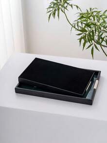 艺术豹纹方形镜面托盘，铁艺装饰收纳托盘，配有防滑皮革提手，透明亚克力装饰镜面，多功能收纳托盘，可放置珠宝、化妆品、蜡烛、钥匙、太阳镜等物品，优雅动物纹梳妆台收纳盒，装饰性家居托盘，适用于咖啡桌、梳妆台、台面，节日礼盒包装，是馈赠亲友的理想之选，亦可用于房间装饰。 - 彩色 - 查看 11