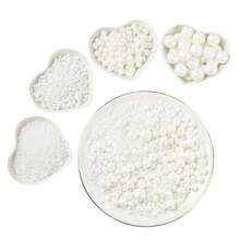 85g Cake Decoration White Pearl Ball, Mixed Size Of 0.2/0.4/0.6/0.8cm/Size, White Pearl Ball, Cake Lollipop, Ice Cream, Candy, Chocolate Biscuit DIY Decoration Supplies, Suitable For Weddings, Birthdays And Parties - White - View 1