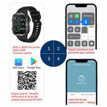 LIGE Smart Watch 1.96 Inch Large Screen 420 MAh Large Battery Super Long Battery Life Wireless Calls Voice Assistant 100+ Sports Modes Weather Sleep Monitoring Sedentary Reminder Remote Photo Taking Female Menstrual Cycle Reminder