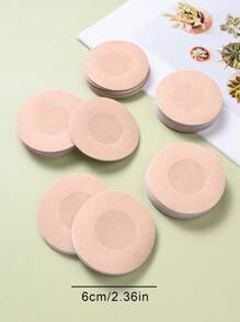 100pcs Disposable Nipple Covers, Seamless Breathable Self-Adhesive Invisible Bra, Women's Lingerie & Underwear Accessories