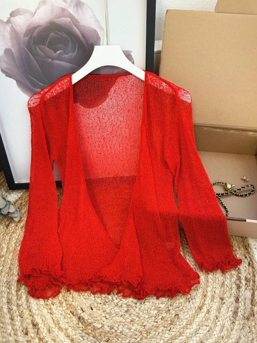 Women Coats - Red - View 1