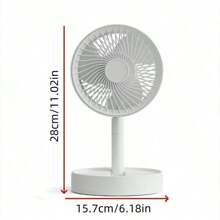 1 Pieza Ventilador mini plegable USB | Ajuste silencioso de 3 velocidades | Soporte telescópico de ABS | Soporte para teléfono y portátil para múltiples escenarios | A prueba de salpicaduras para uso doméstico/dormitorio/exterior
