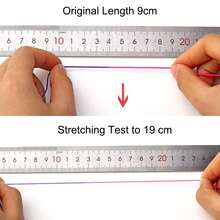 1 Roll 1mm(0.04 Inch) Rainbow Elastic Cord, Elastic Beading String, Used For Jewelry Making Bracelets, Beads, Rainbow Elastic Rope, Clay Beads, Jewelry, Necklaces, Sewing And Crafts [20M(65.6Ft)/50M(164Ft)] - Multicolor - View 9