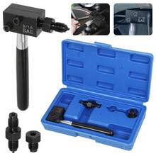 3/16" SAE Brake Line Pipe Double Flaring Tool For Car Steel Nickel Copper Tubes - Black - View 5