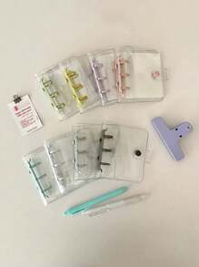 1 Stück Einzelhülle/10 Stück Kartei-Heft 3 Zoll Fotokarten-Halter Ordner, Sammel-Buch für PVC-Idol-Bilder, Aufbewahrungsalbum für Fotokarten, Schulbedarf, Sammelalbum im minimalistischen Stil, DIY-Album, Karteikartensammlung, Flipbook, Schulanfang, Schulmaterial