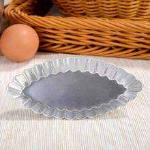 12 piezas Molde de hornear Moldes para cupcakes Molde para magdalenas Molde en forma de barco para tartas de huevo Mini moldes para tartas Moldes para galletas Moldes ovalados para tartas Molde para pasteles Molde para hornear Herramientas de hornear de aleación de aluminio plateado - Plateado - Ver 5