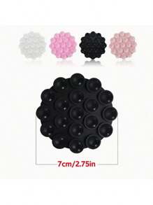 4/3/2/1 Stück kreative multifunktionale runde doppelseitige Silikonnapf Ständer, minimalistischer praktischer stabiler Griffnapf Ständer, vielseitig einsetzbar One-Touch leicht zu reinigender tragbarer Saugnapf Halterung für Handy und Tablet, geeignet für Badezimmer, Küche, Spiegel, kompatibel mit iPhone, Android-Handy, Geschenk zum Geburtstag, für Familie und Freunde, Handyhalter, Handyständer, Handyzubehör