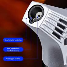 NetHong Blow Torch Lighter Refillable Butane Gas Micro Welding Soldering Brazing Tools~ - Silver B - View 3